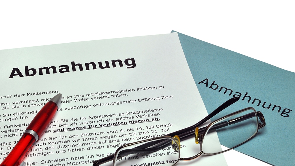 Abmahnung als Arzt oder Ärztin