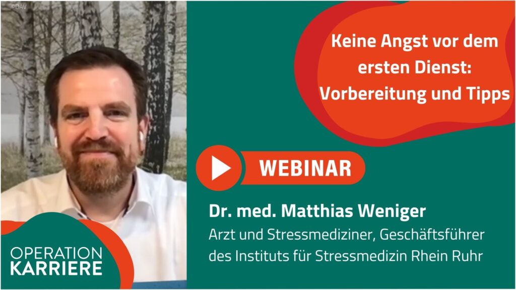 Karriere-Hack Selbstmanagement: Keine Angst vor dem ersten Dienst. Vorbereitung und Tipps