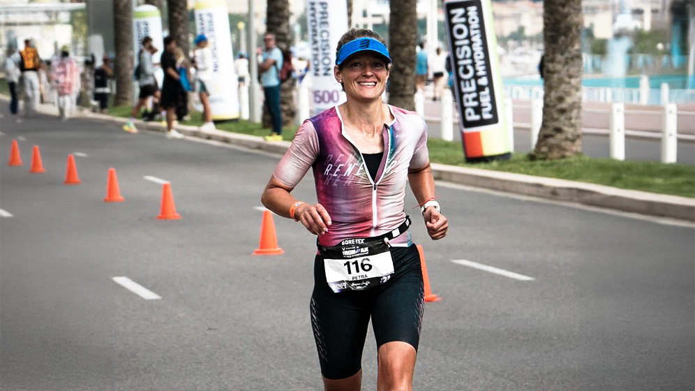 Dr. Petra Krause läuft einen Marathon beim Ironman